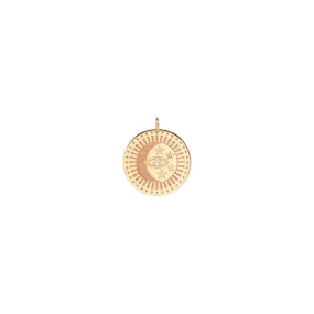 14k Medium Celestial Protection Medallion Charm