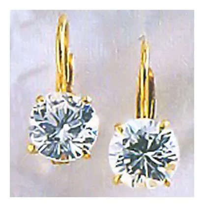 14k Wellington Cubic Zirconia Earrings