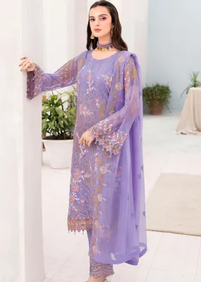 A-711-R - Readymade - Ramsha Chevron Chiffon Collection Vol 7