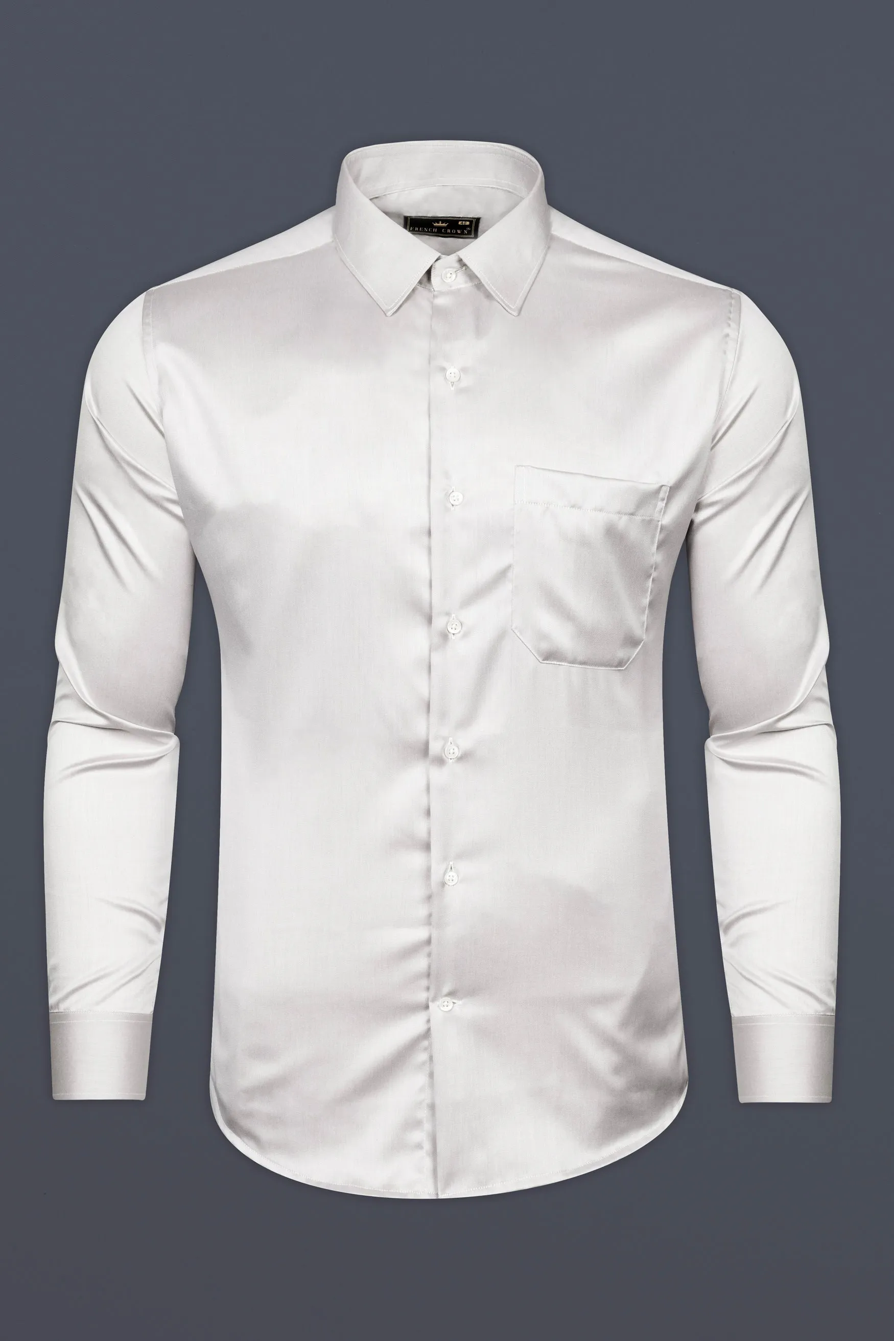 Alto White Chambray Premium Giza Cotton Shirt