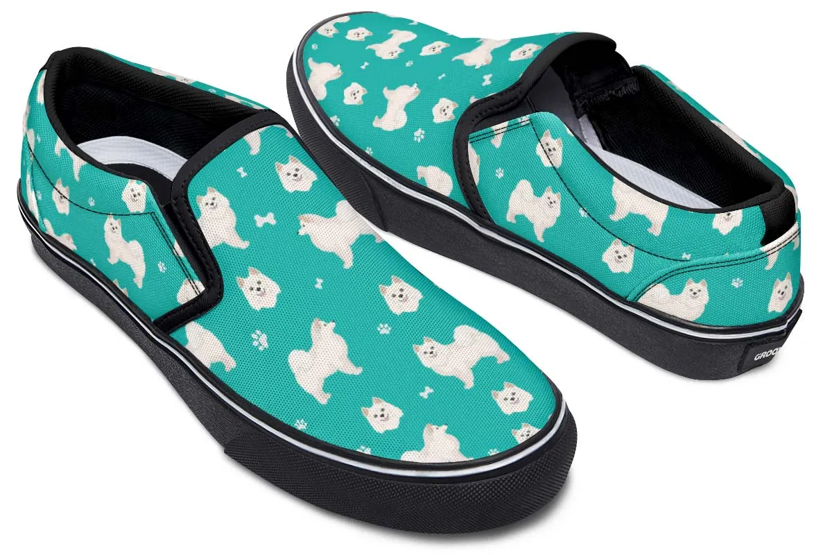 American Eskimo Pattern Slip-On Shoes