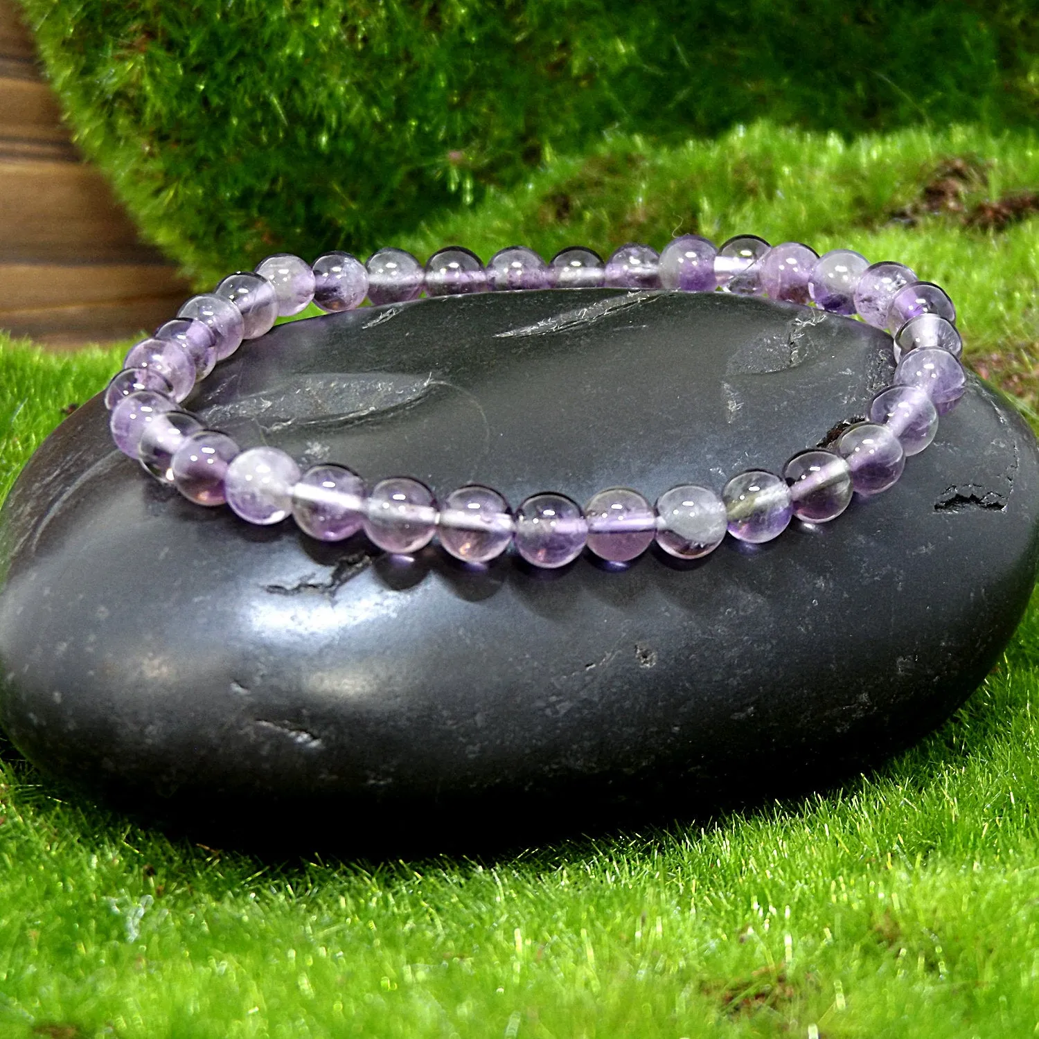 Amethyst Gemstone Healing Bracelet for Stress and Cravings