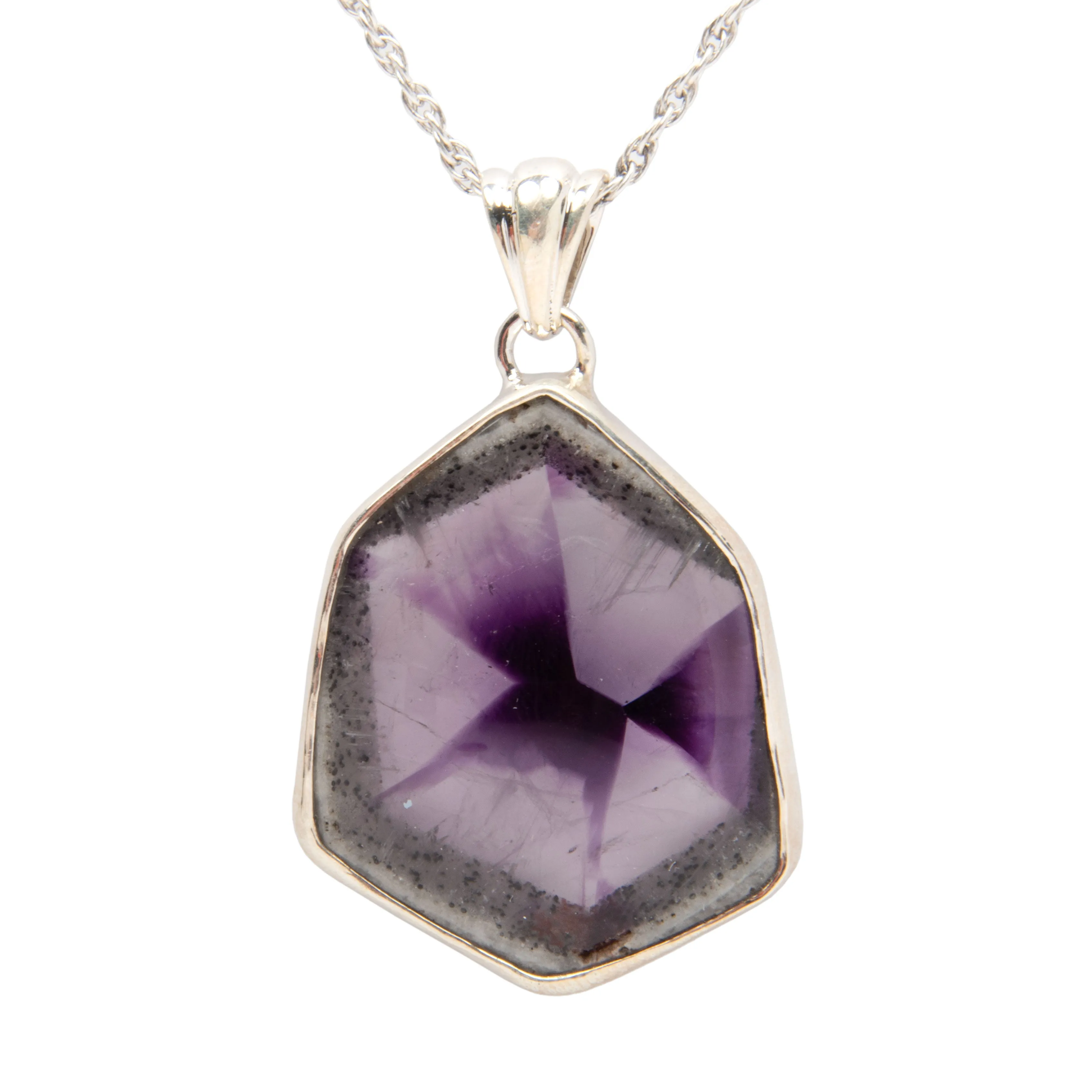 Amethyst - Zoned, Pendant