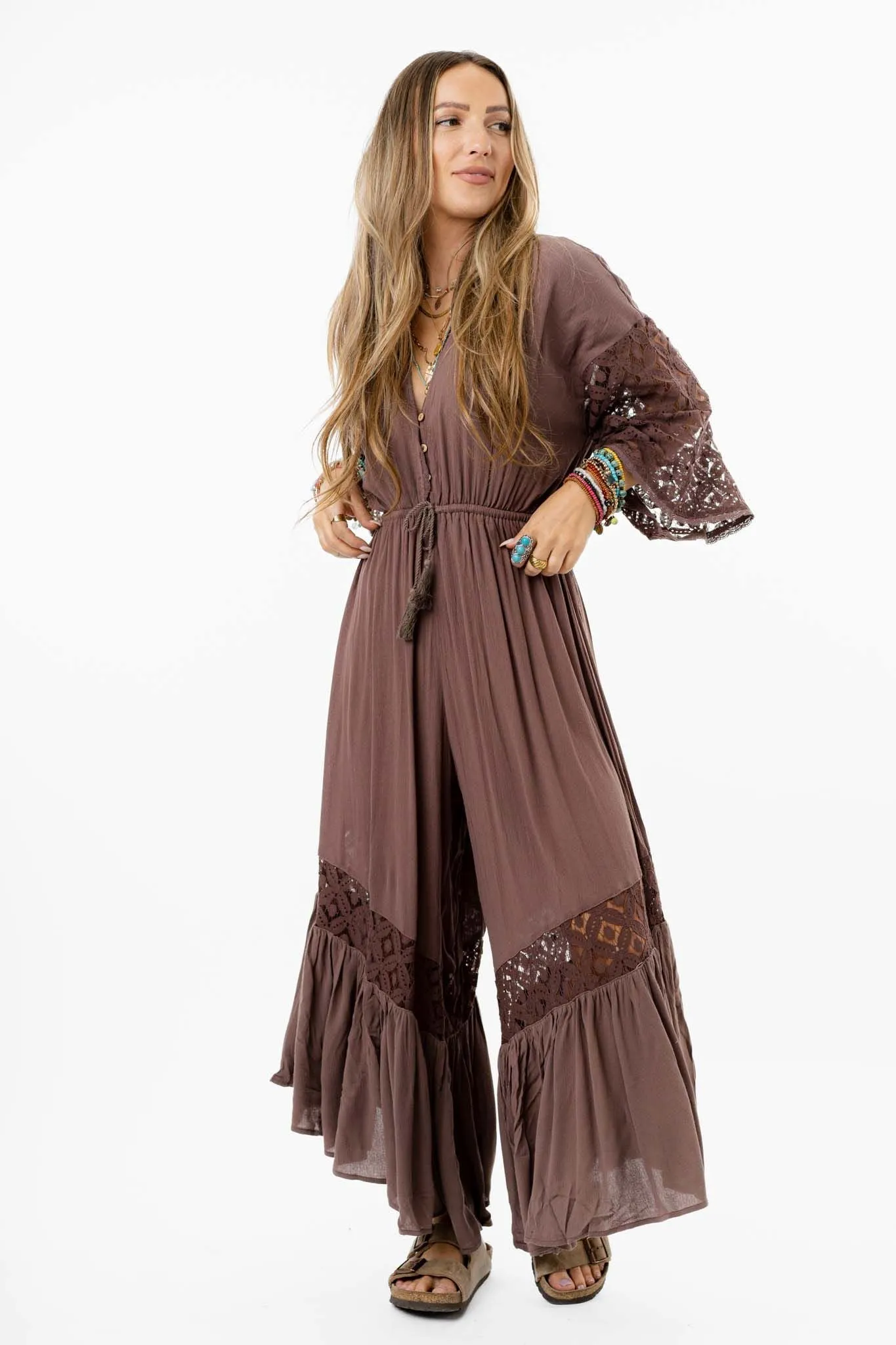 Angela Jumpsuit - Mocha