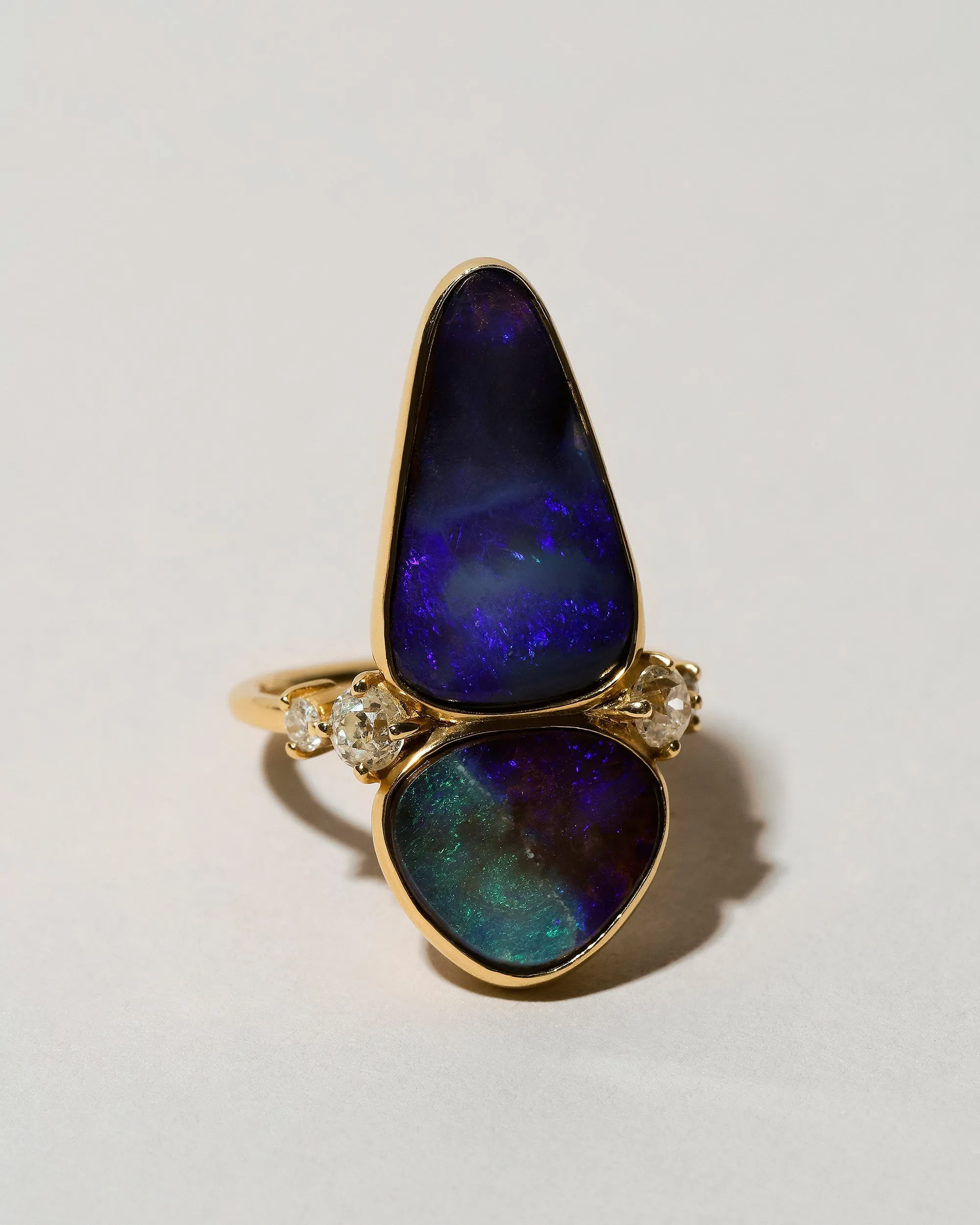 Australian Boulder Opal Ring