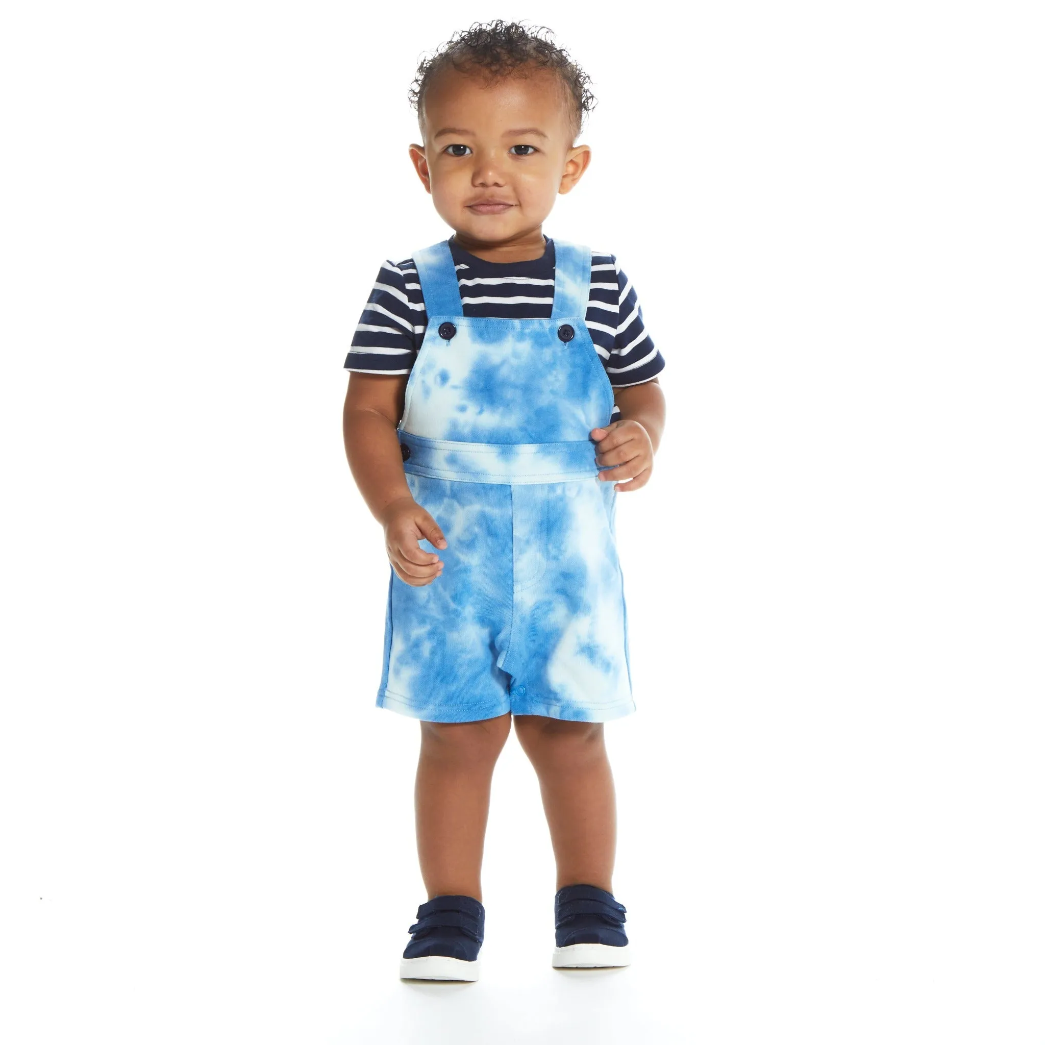 Baby Boys Tie Dye Overall Set