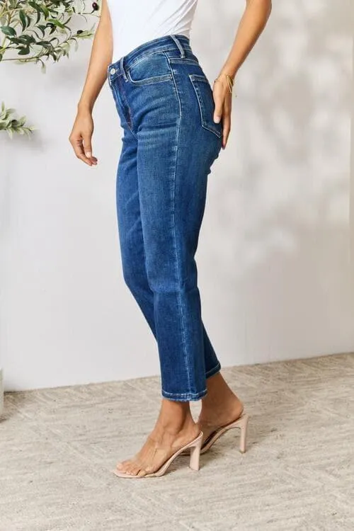 BAYEAS Cropped Straight Jeans