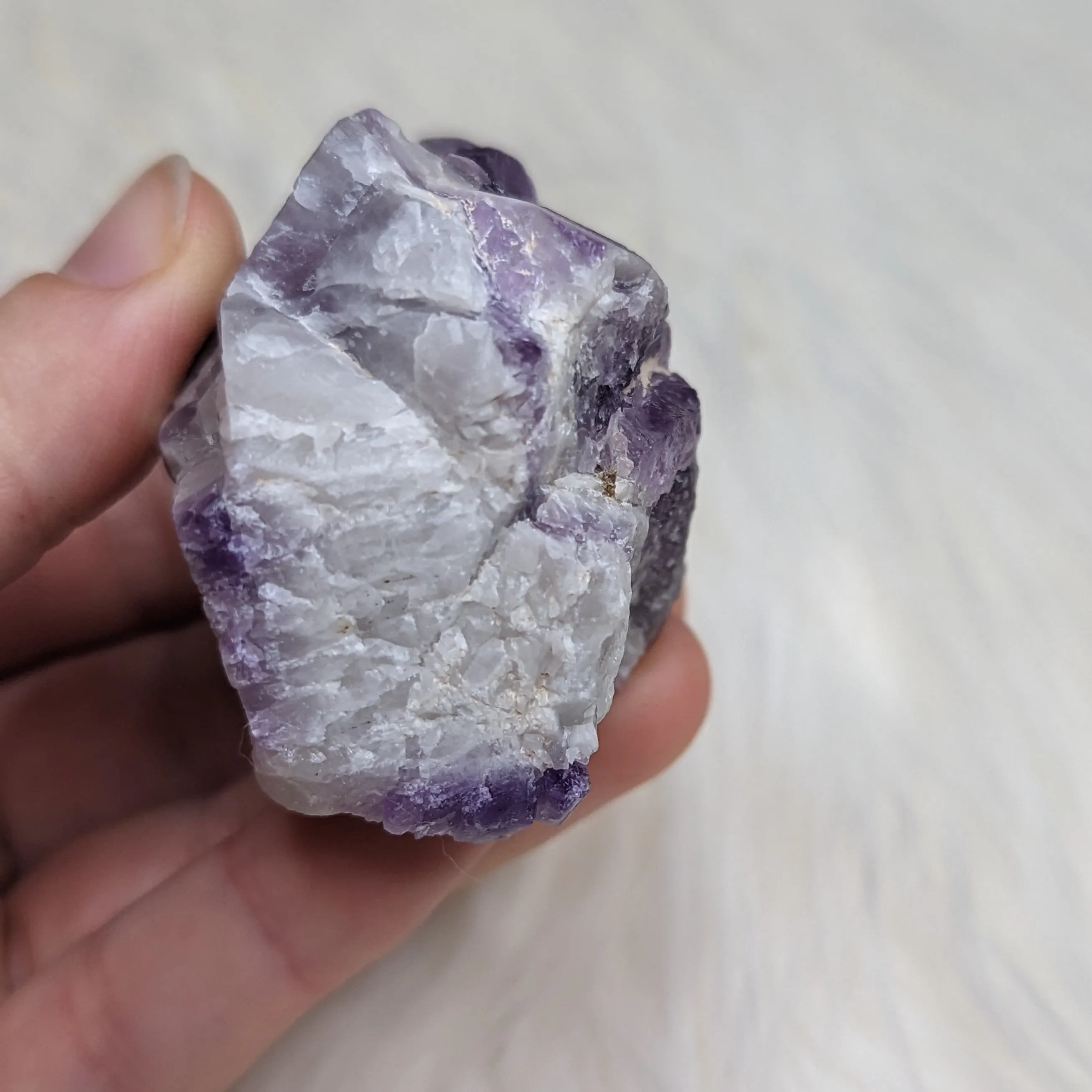 Beautifully Banded Chevron Amethyst Polished Point #2