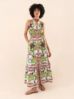 Biba Cotton Maxi Dress - Calypso White