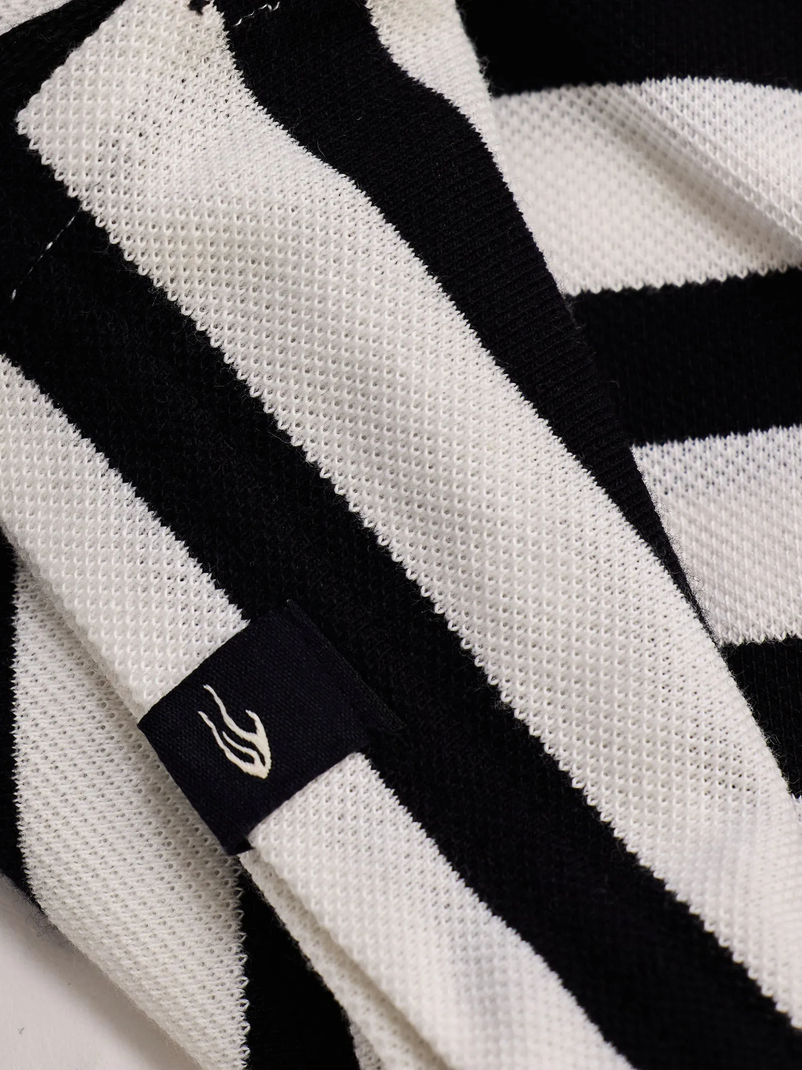 Black Striped Polo T-Shirt