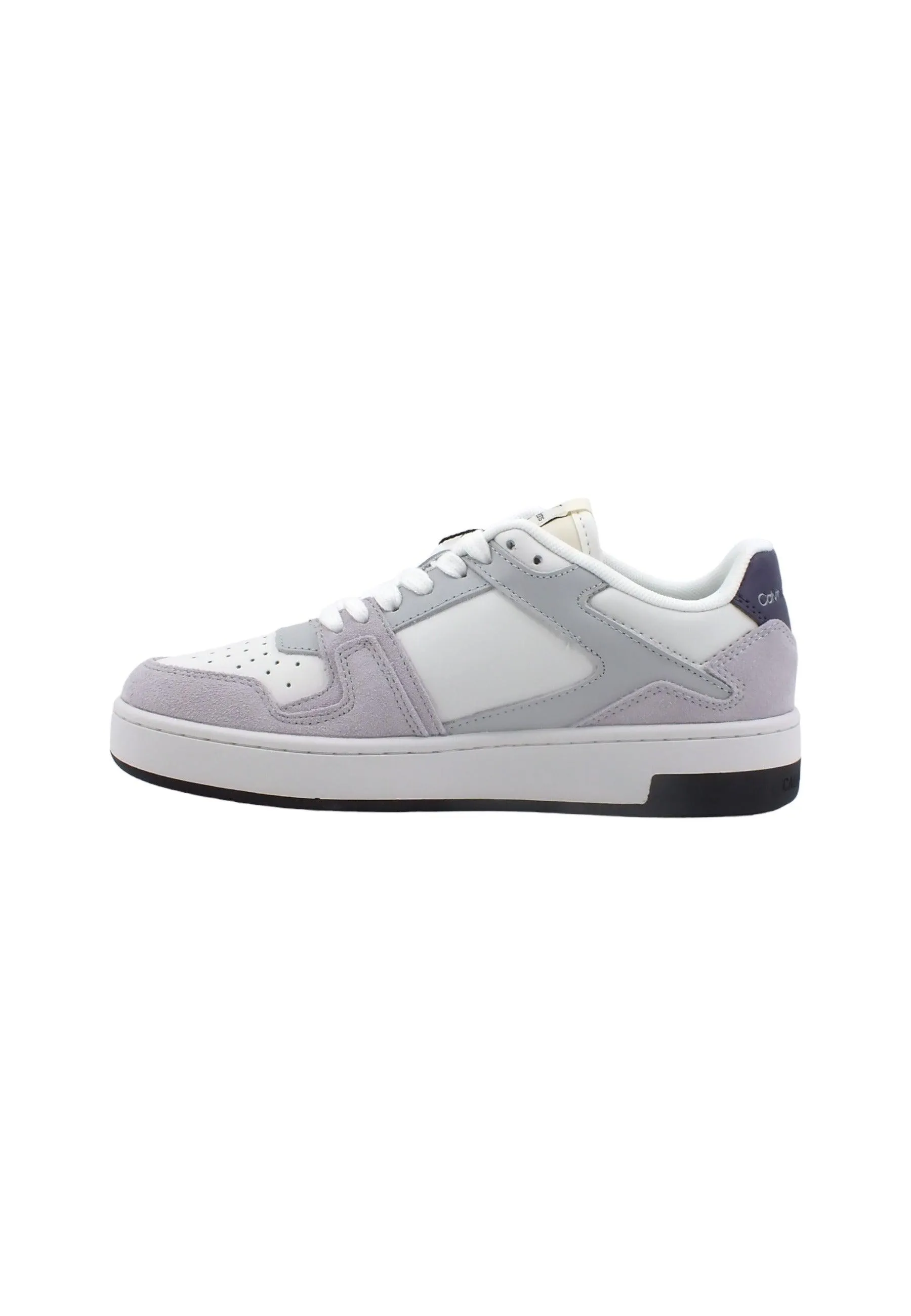 CALVIN KLEIN Basket Cupsole Sneaker White Purple YW0YW01051