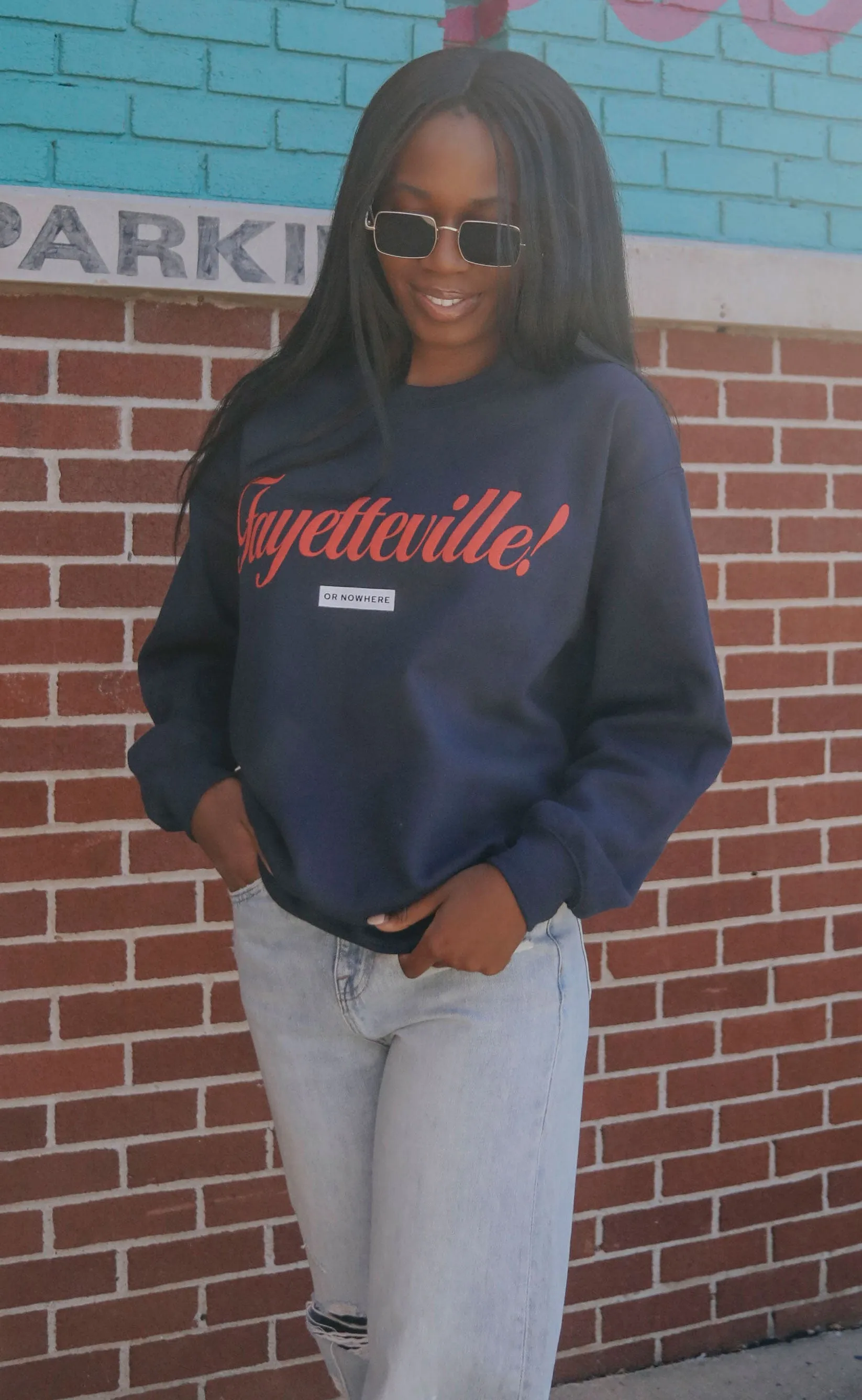 charlie southern: fayetteville or nowhere sweatshirt