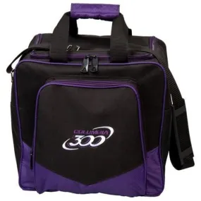 Columbia White Dot Single Tote Bowling Bag Purple