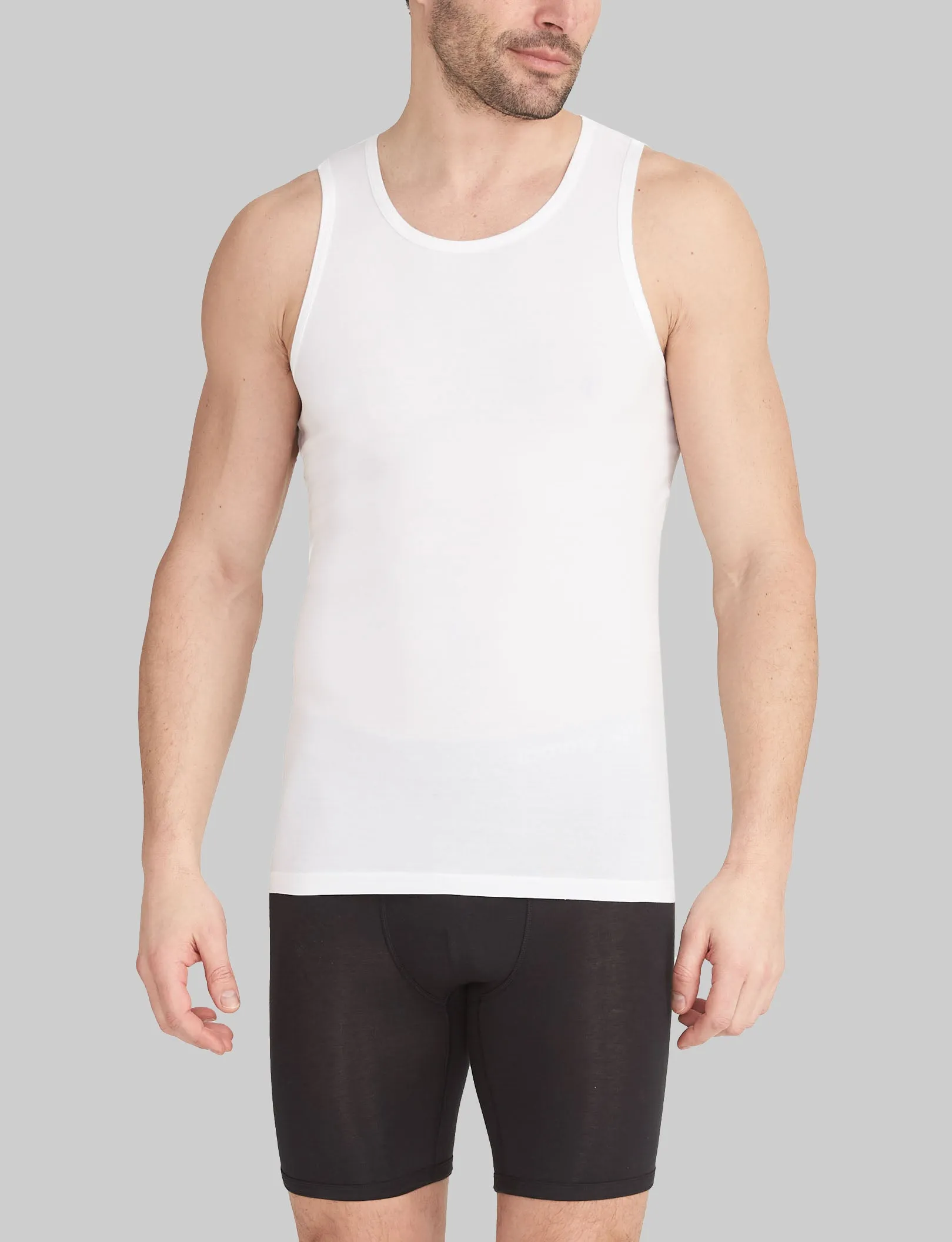 Cool Cotton Tank Stay-Tucked Undershirt (3-Pack)