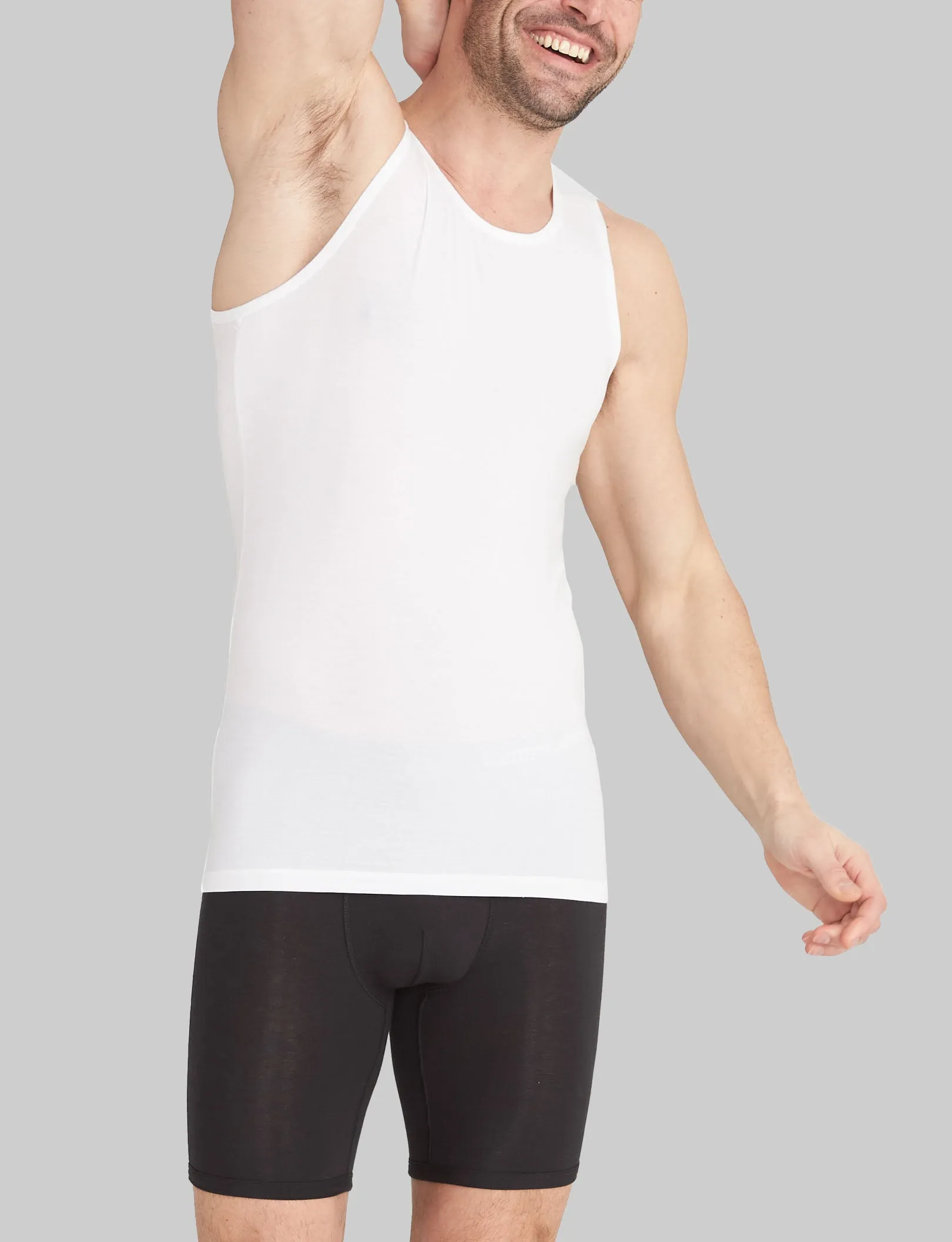 Cool Cotton Tank Stay-Tucked Undershirt (3-Pack)