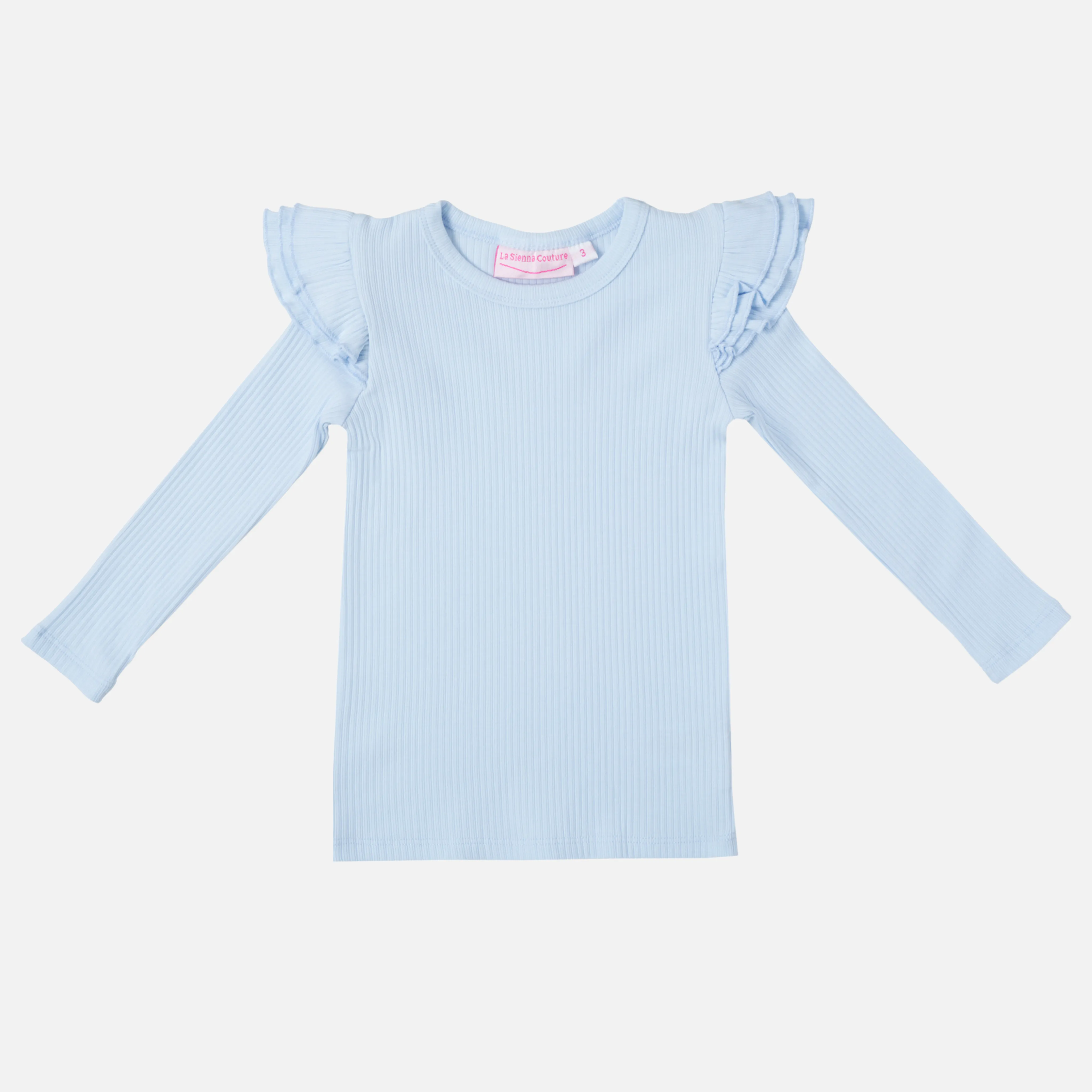 Cozy Long Sleeve Flutter - Ice Blue