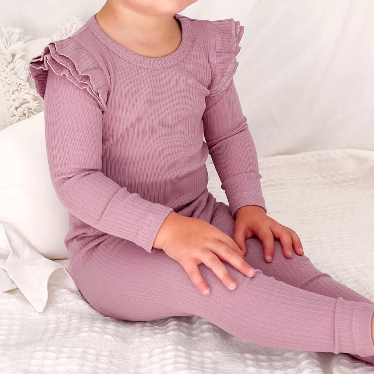 Cozy Long Sleeve Flutter - Wild Orchid