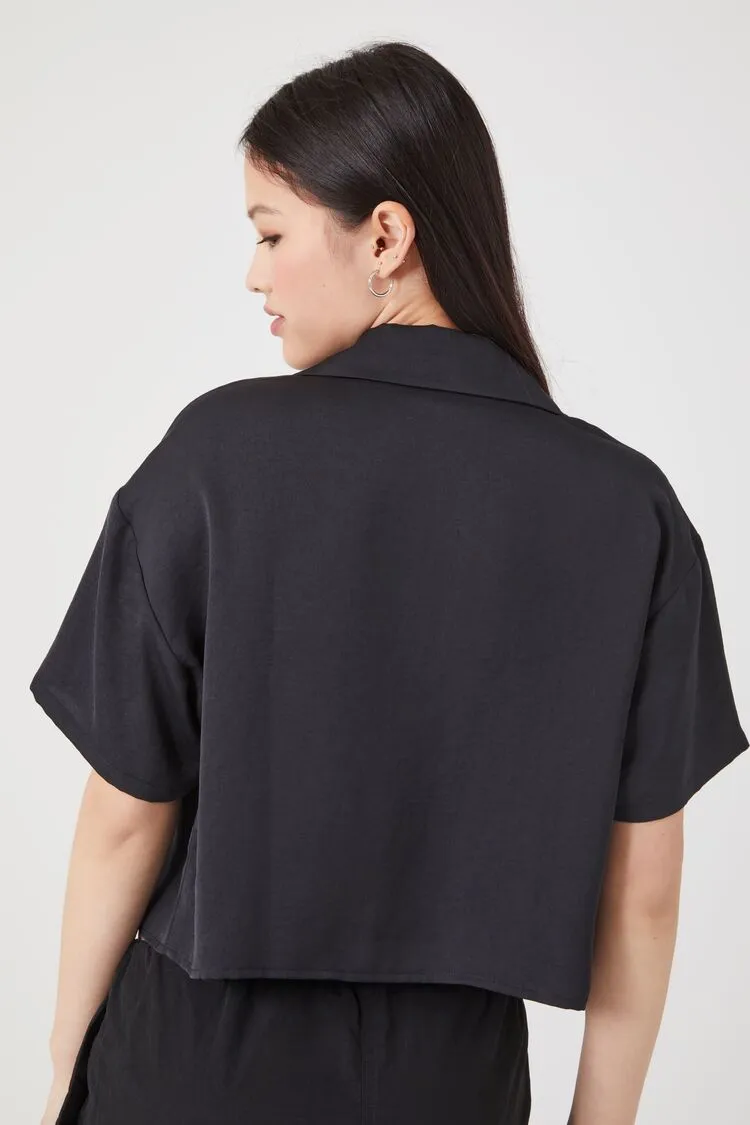 Cropped Drop-Sleeve Shirt