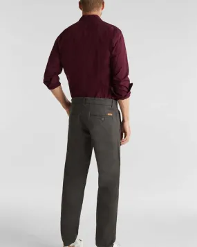 Esprit° Stretch chinos in stretch cotton dark grey