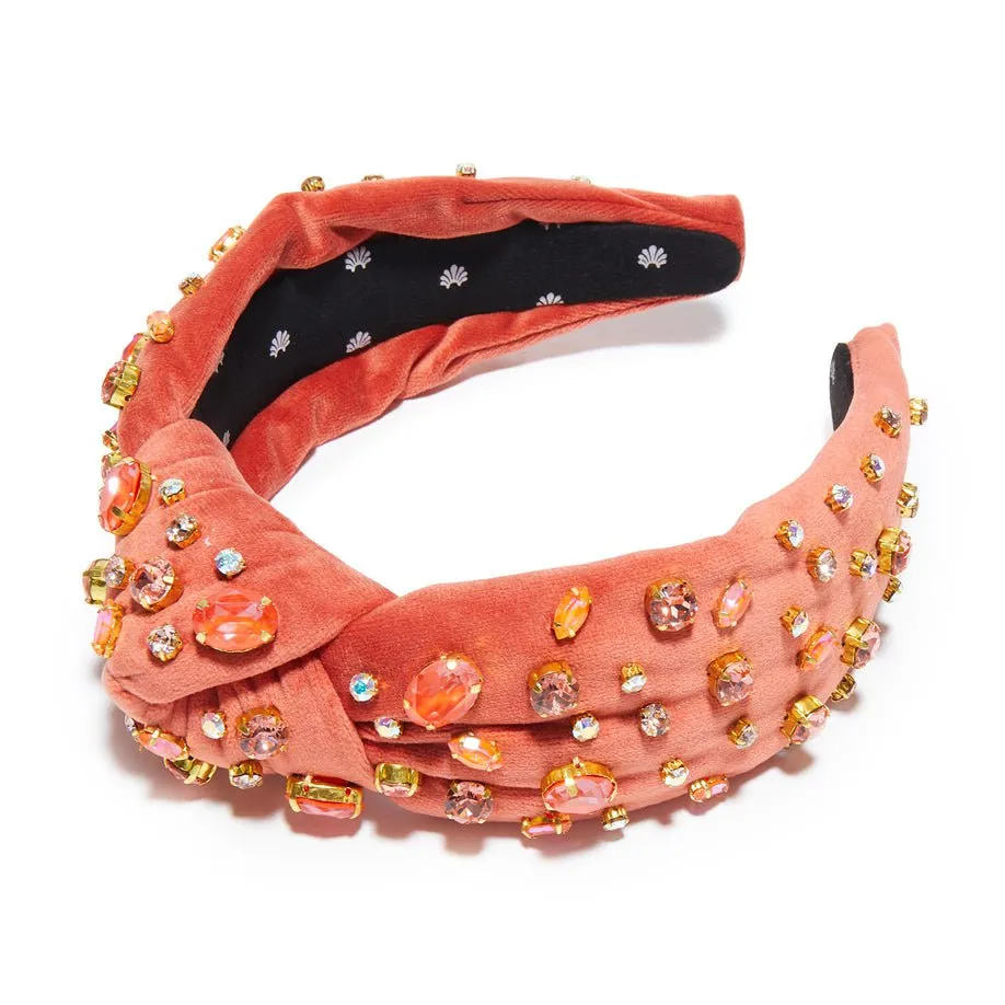 FLAMINGO SWAROVSKI MELANGE KNOTTED HEADBAND