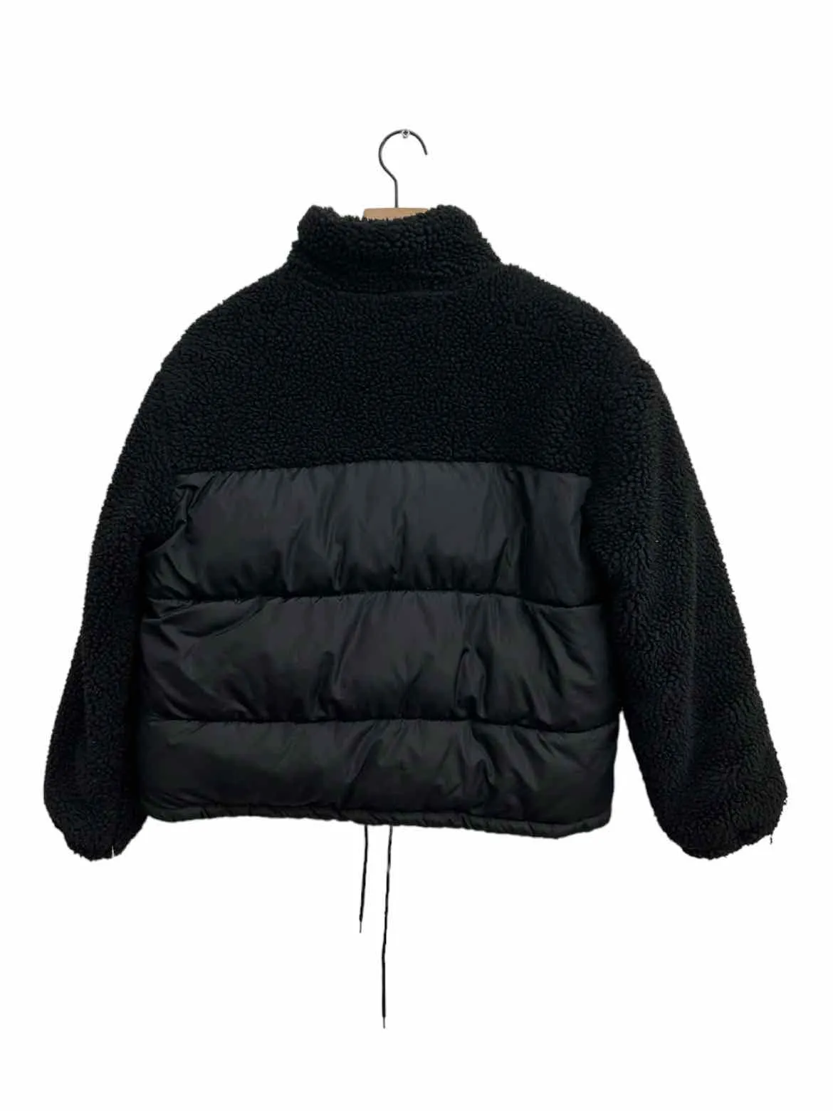 FOREVER 21 Black SHERPA/QUILTED Women Size LJR Coat