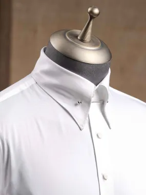 Formal Shirt - White Pinned-Collar