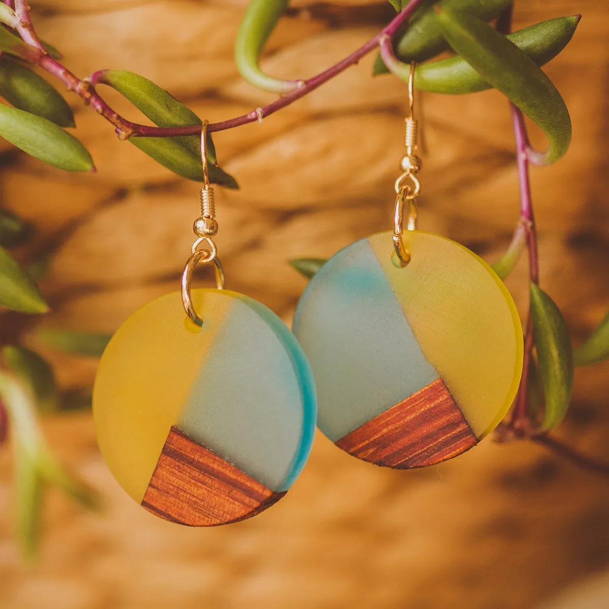 Gianna Wooden Earrings