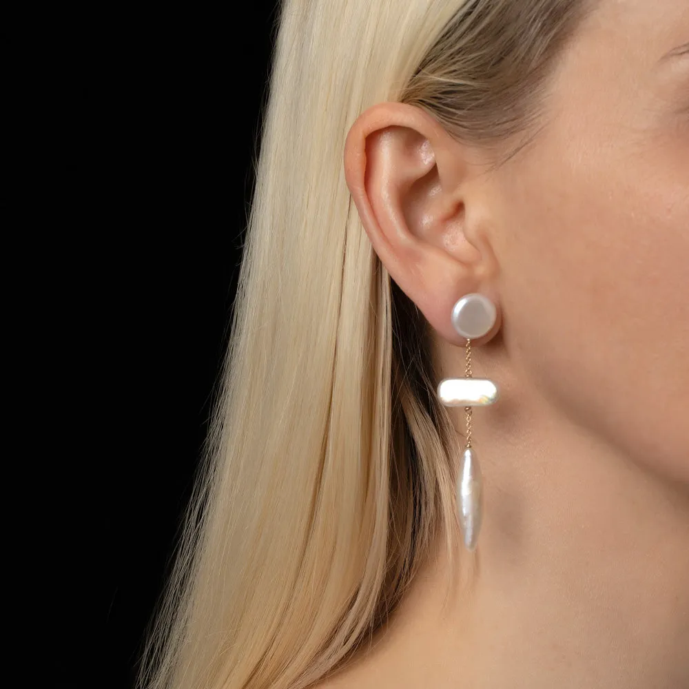 Heron Pearl Earrings