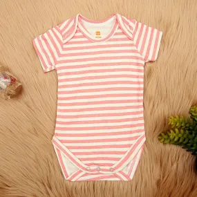 Imported Organic Cotton Striped Printed Baby Suite