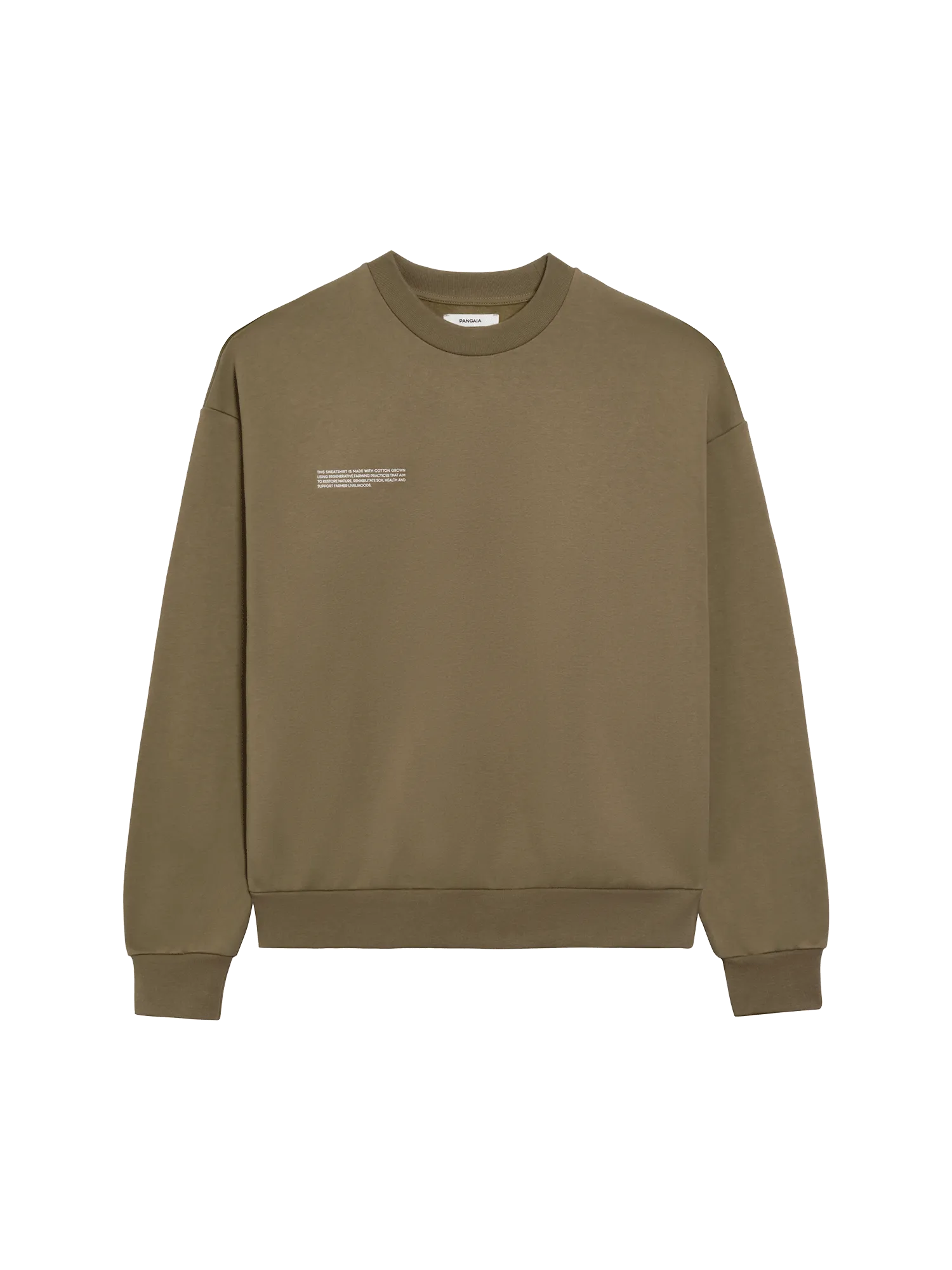 In Conversion Cotton Sweatshirt—carbon brown