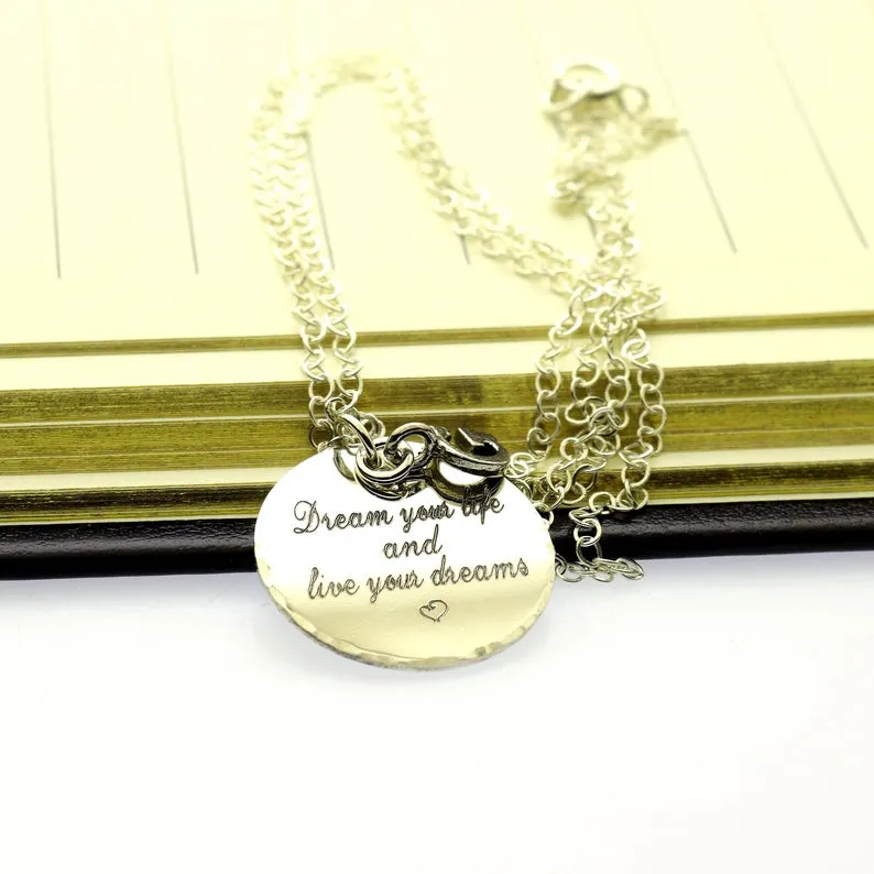 Inspirational Quote Pendant Necklace