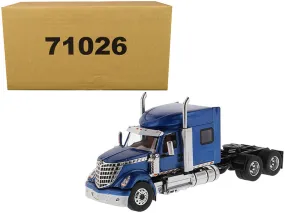 International LoneStar Sleeper Cab Truck Tractor Blue 1/50 Diecast Model by Diecast Masters