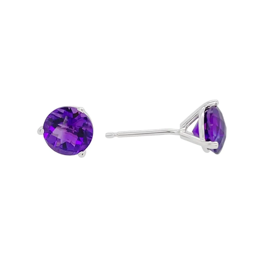 Irisa by Martin Binder Amethyst Stud Earrings