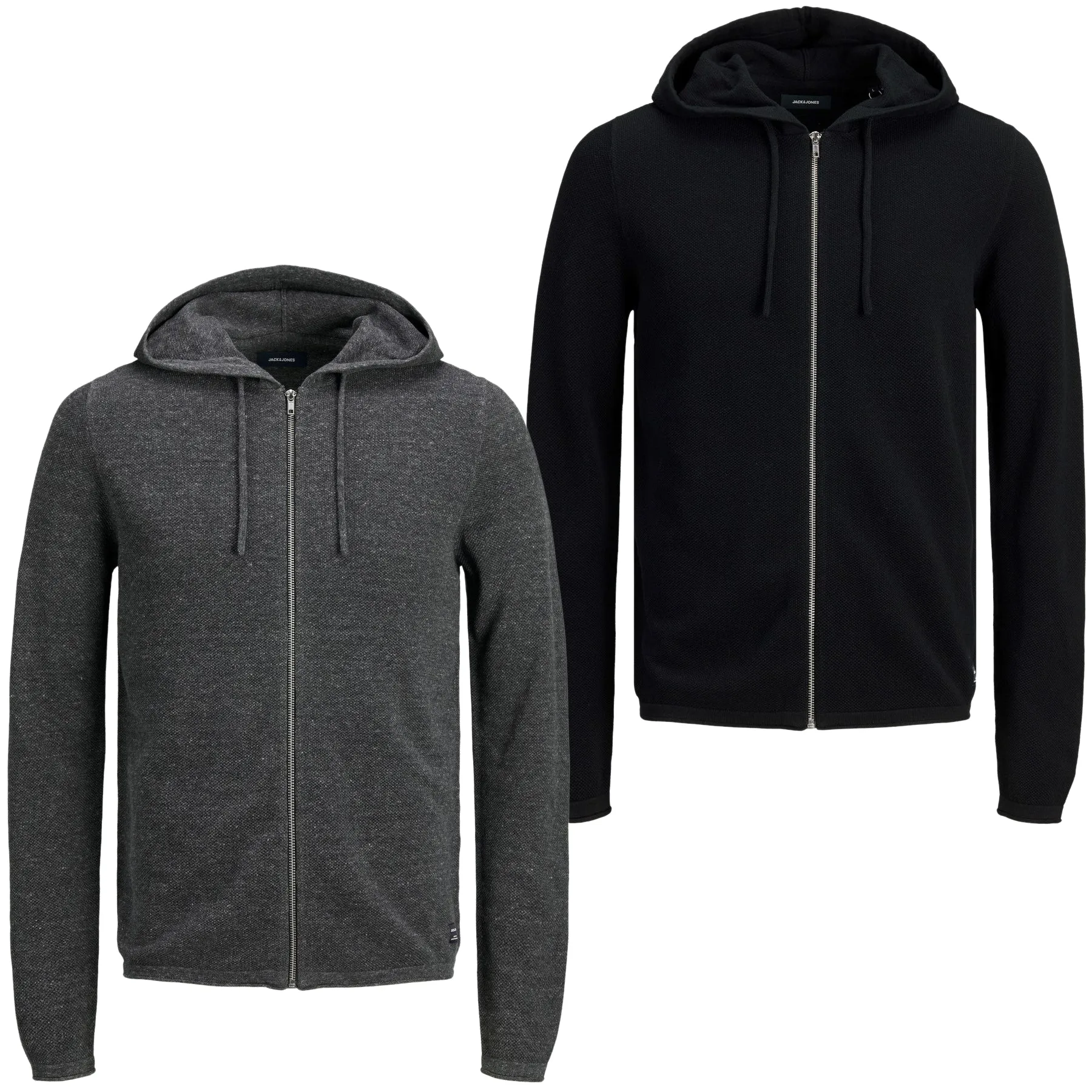 Jack & Jones Mens 'JJEHILL' Knit Zip Hooded Cardigan