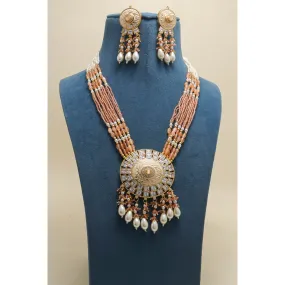 JUHI MEENAKARI AND STONE MALA SET