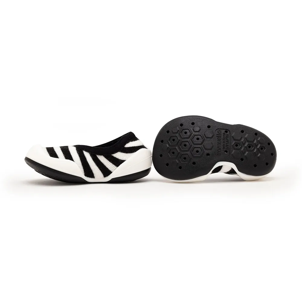 Komuello Baby Shoes - Flat - Black Stripe