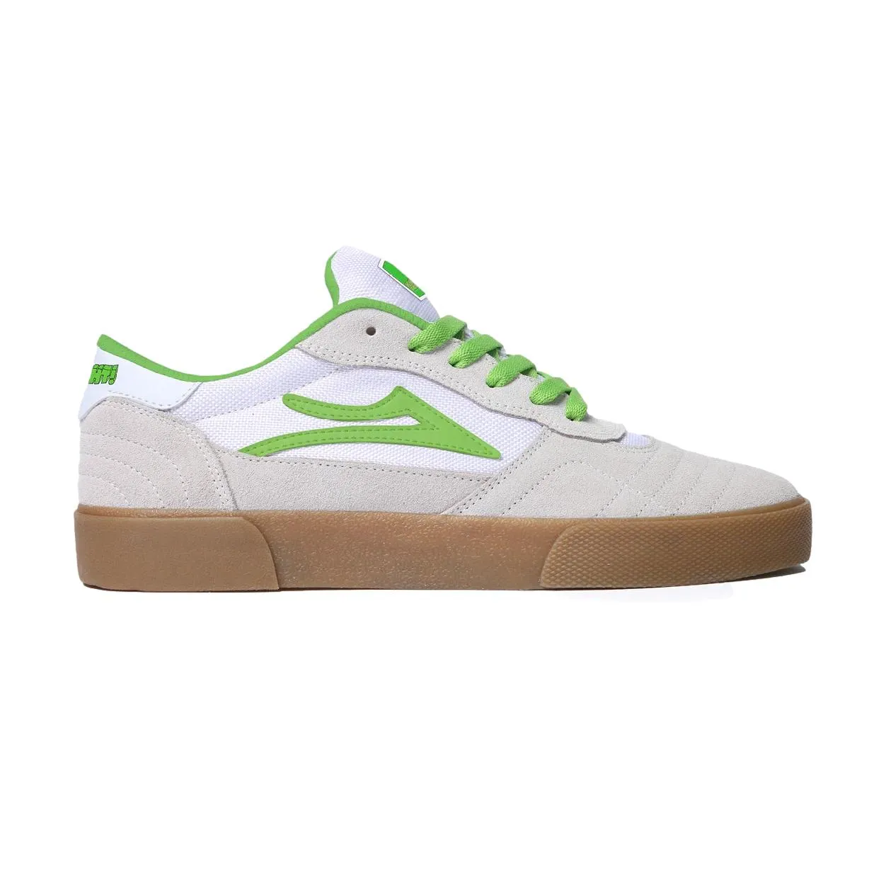 Lakai Cambridge White/UV Green Suede