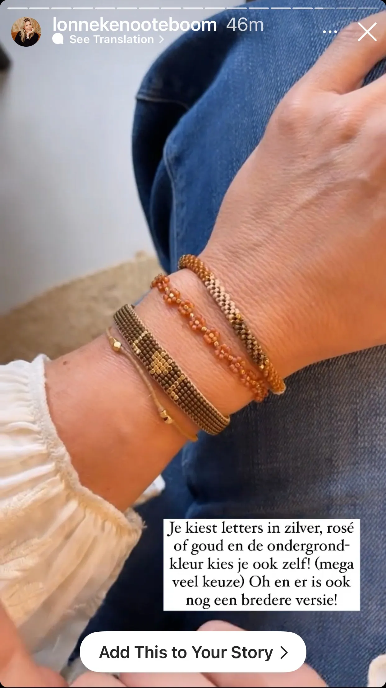 Letter Bracelet 5 Row