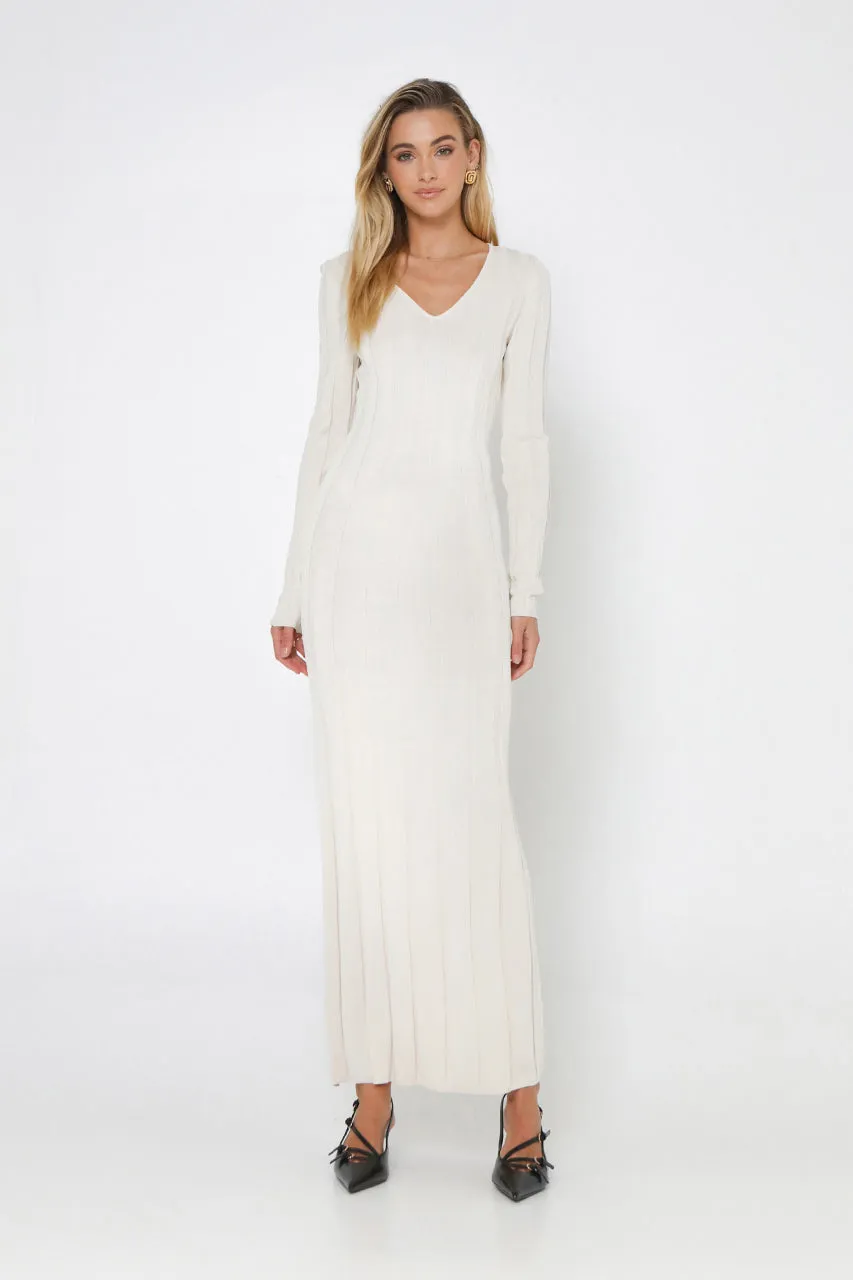 Lily Knit Maxi Dress | Natural