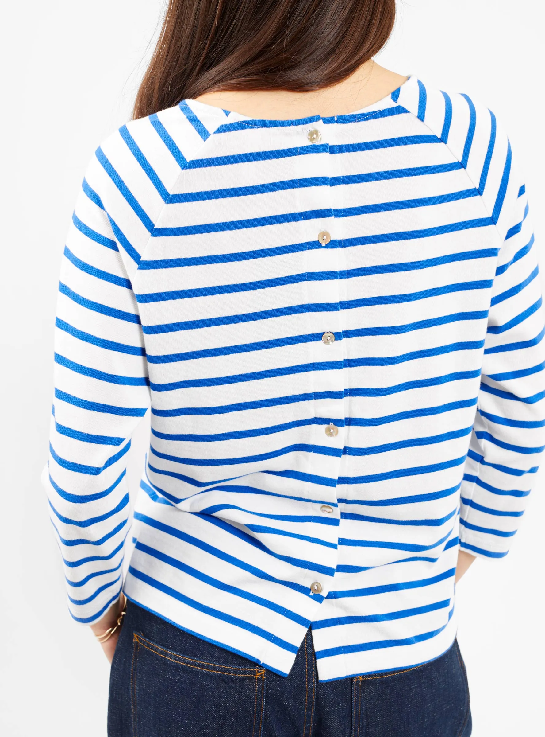 Maow Stripe T-Shirt Blue Stripe