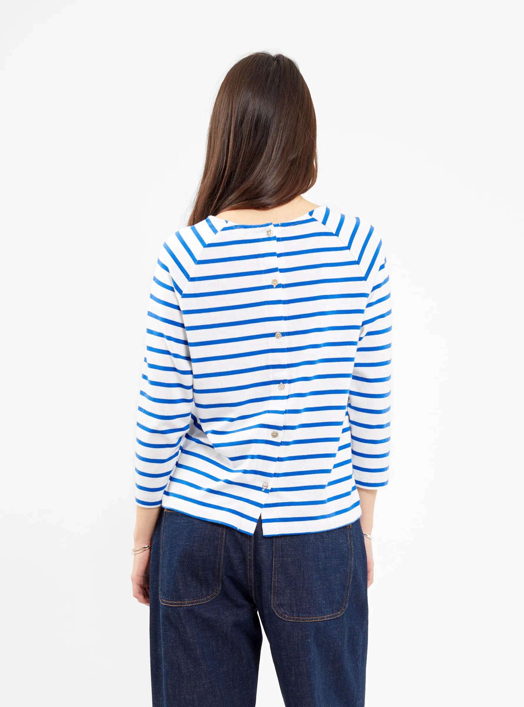 Maow Stripe T-Shirt Blue Stripe