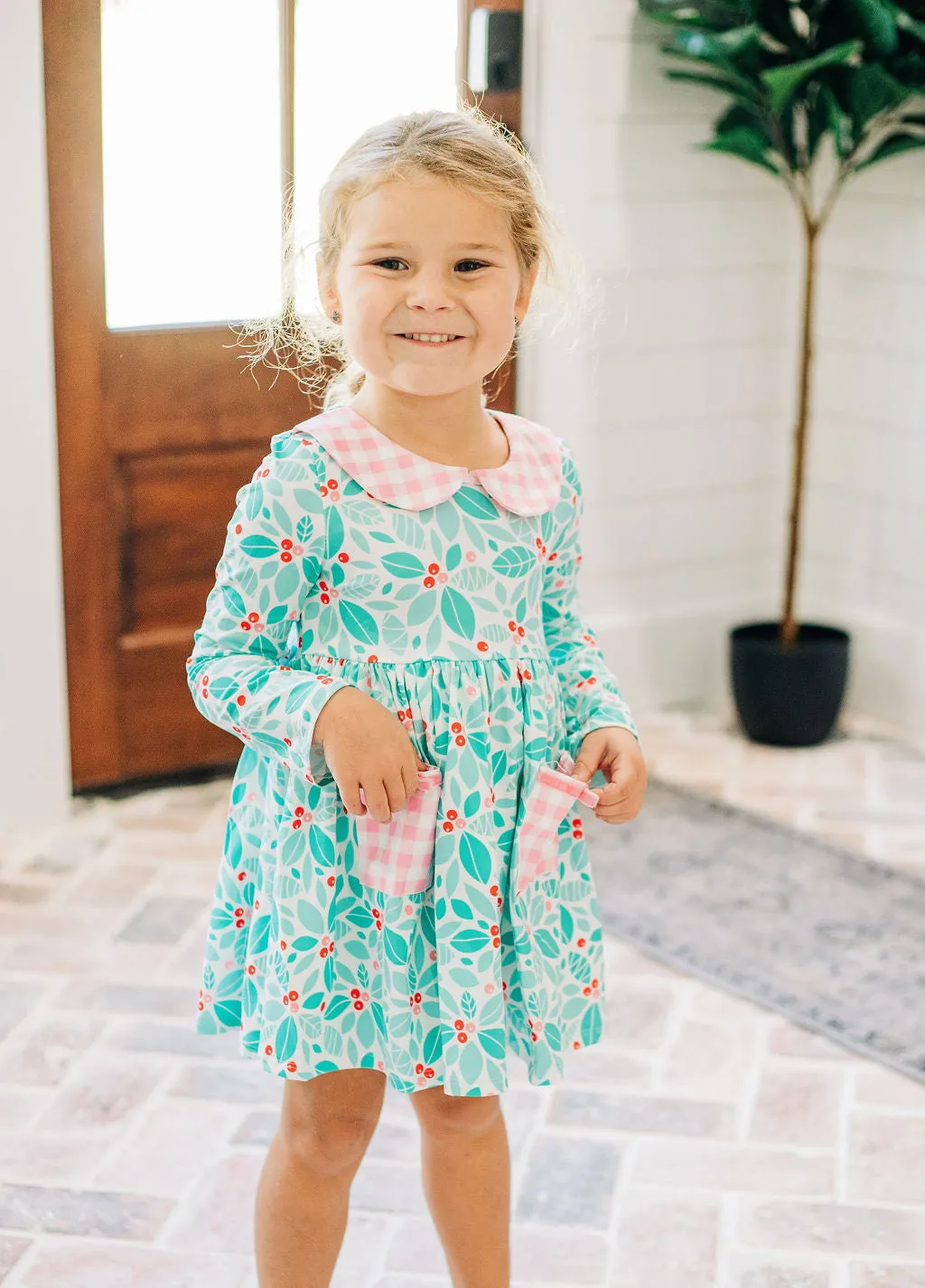 Modern Holly Twirl Dress