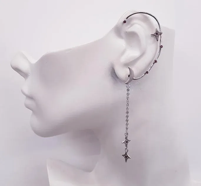 Moons and Stars Ear Cuff