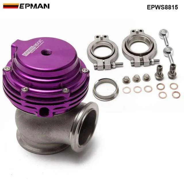 MVS 38mm Wastegate Aluminum Top Steel V-band Gold External Waste Gate For Supercharge Turbo Manifold 14PSI EPWS8815