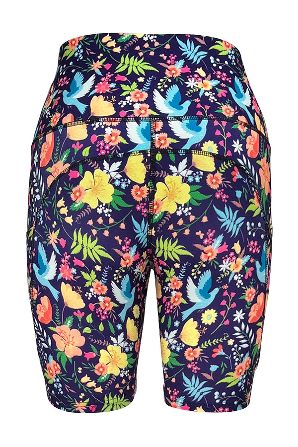 Paradise Birds Shorts   Pockets