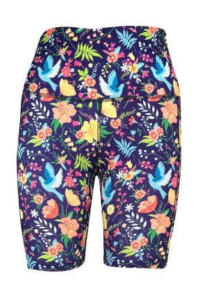 Paradise Birds Shorts   Pockets