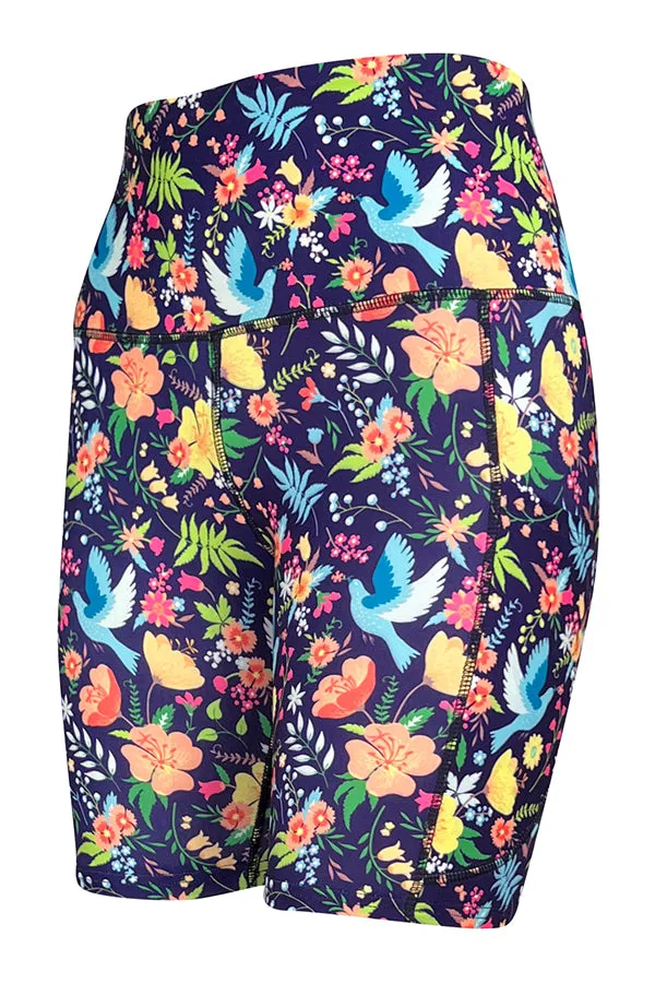 Paradise Birds Shorts   Pockets