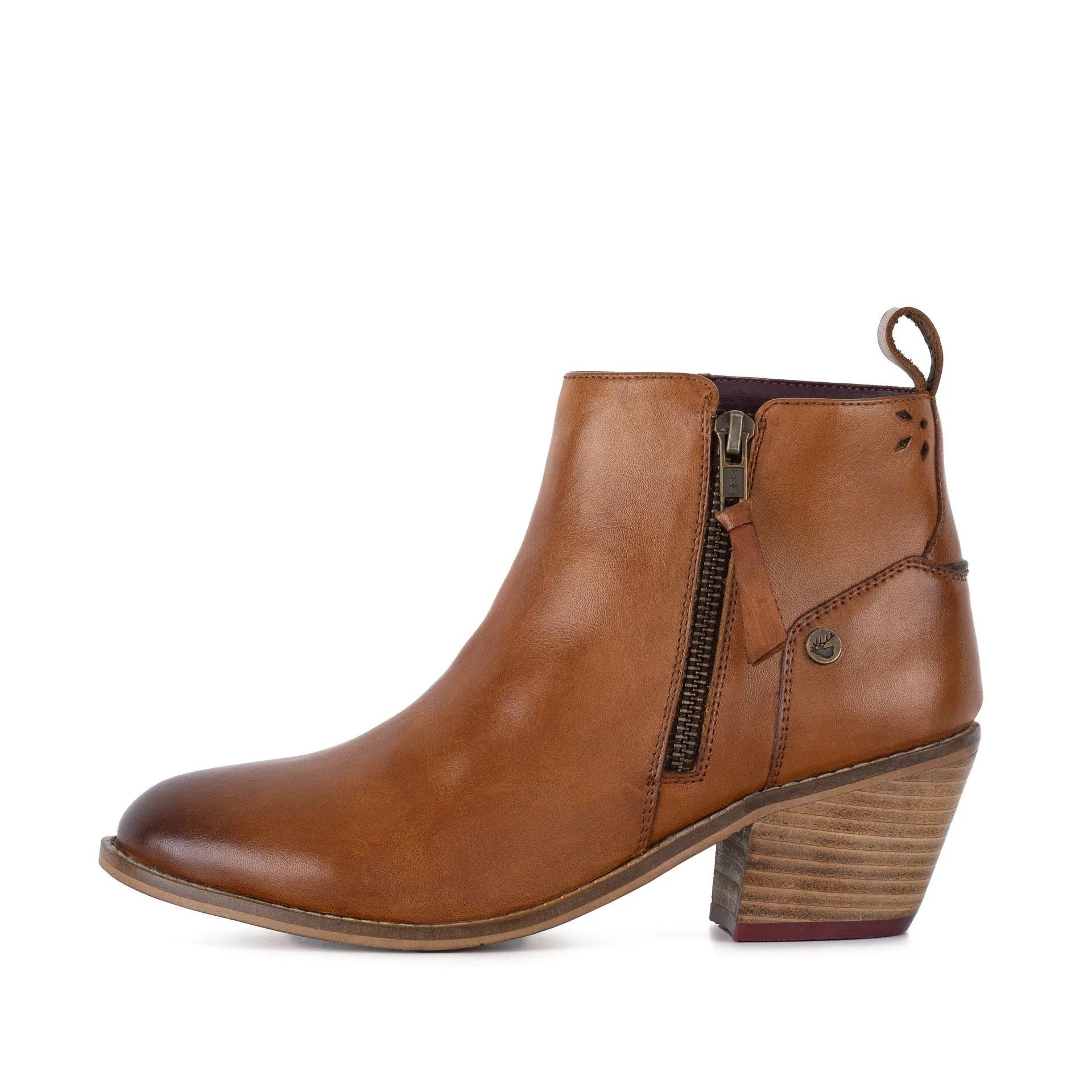 PENELOPE TAN ZIP BOOT