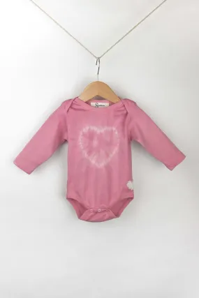 Pink Heart Long Sleeve Onesie