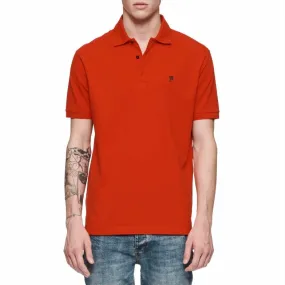 Purple Brand Pique Knit Polo (Fiery Red) P125-MPRP423